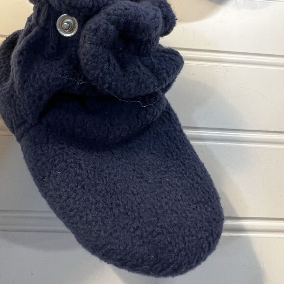 Wonder Nation Blue Baby Booties Fleece Adjustable Slippers Size 5 NWT - Picture 2 of 8
